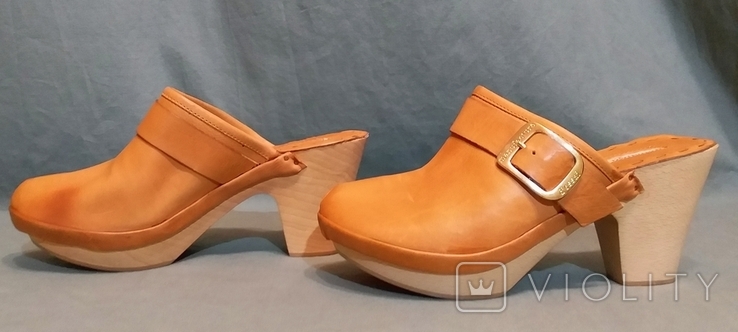 MANUFACTURE D'ESSAI Women's Clogs Genuine Leather Wood, photo number 3