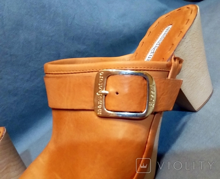 MANUFACTURE D'ESSAI Women's Clogs Genuine Leather Wood, photo number 4