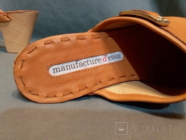 MANUFACTURE D'ESSAI Women's Clogs Genuine Leather Wood, photo number 5