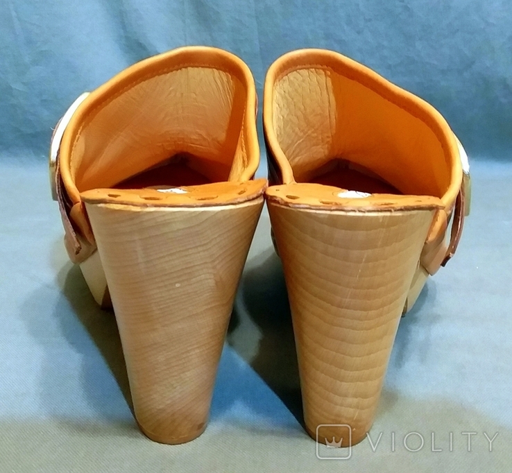 MANUFACTURE D'ESSAI Women's Clogs Genuine Leather Wood, photo number 7