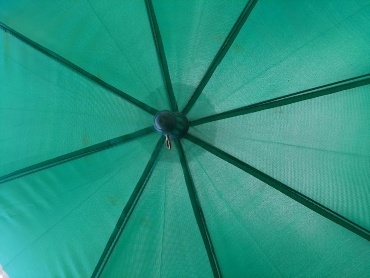 Детский зонтик с рюшками (бирюзовый), фото №5