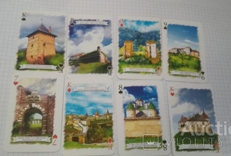 Souvenir playing cards Fortresses and castles of Western Ukraine 36 pcs. 2008 year. Satin, photo number 6
