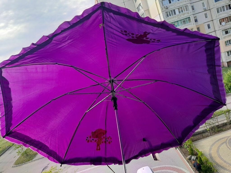 Детский зонтик с рюшками (сиреневый), photo number 4