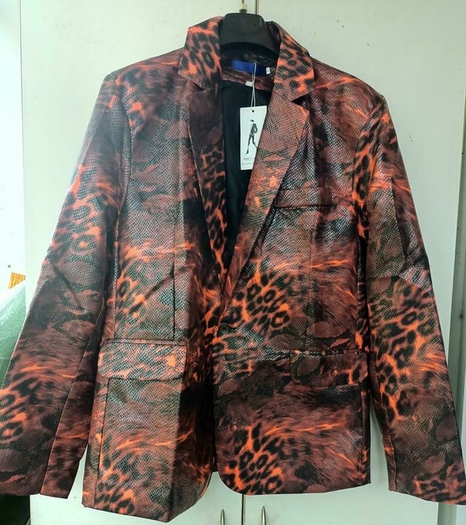 Піджак red leopard print xl ( принт червоний леопард), photo number 3