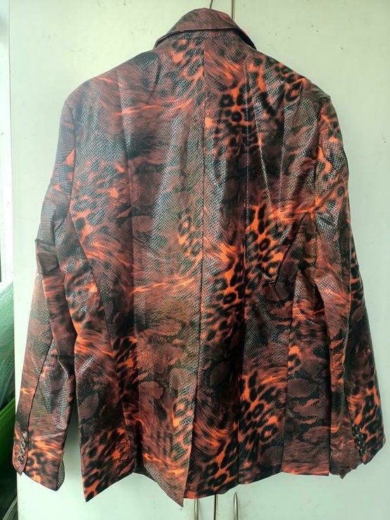 Піджак red leopard print xl ( принт червоний леопард), фото №4