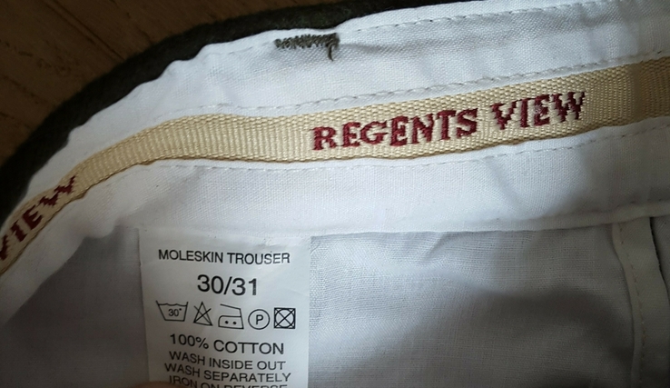 Штани Regents View Moleskin Trousers olive, фото №4