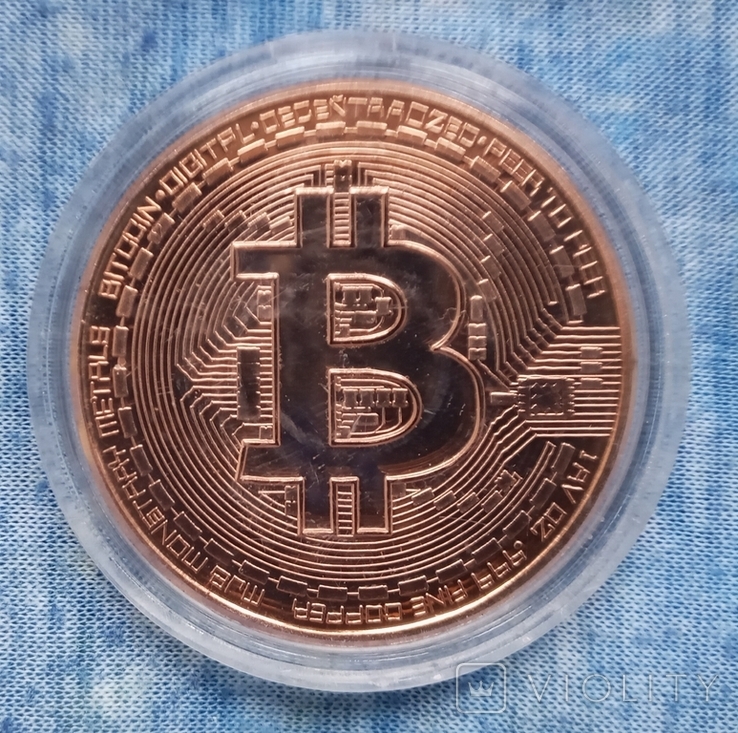 Жетон Bitcoin BTC Bronze, фото №2