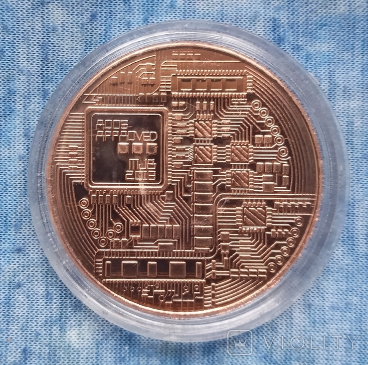 Жетон Bitcoin BTC Bronze, фото №3