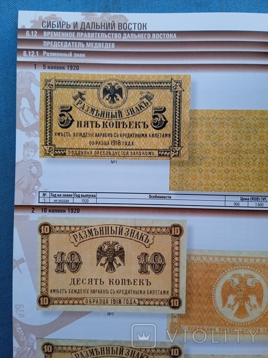 Каталог банкнот России периода гражданской войны 1917 - 1922 года, фото №6
