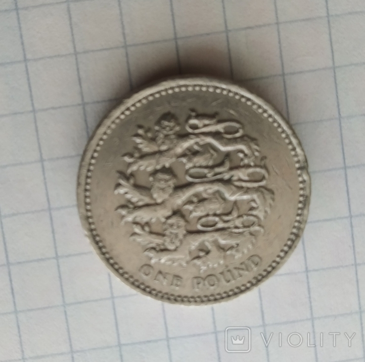 1 фунт 2002 Великобритания, photo number 2