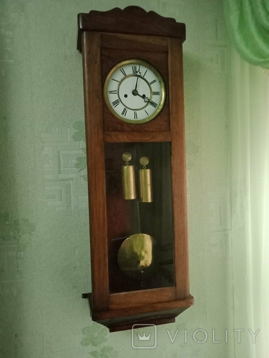 Часы гиревые Gustav Becker, фото №2