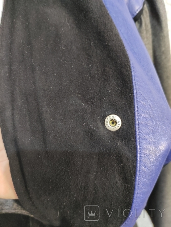 Munics Італія брендова вінтажна куртка косуха шкіра текстиль, фото №11