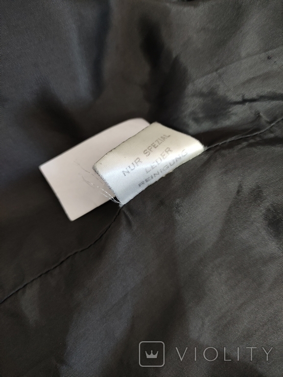 Munics Італія брендова вінтажна куртка косуха шкіра текстиль, фото №13