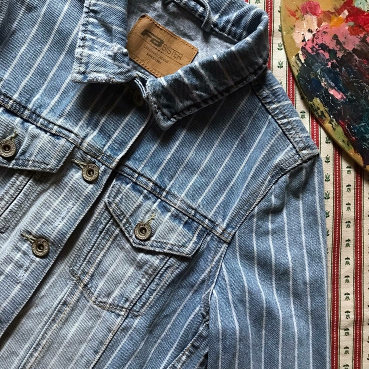 Джинсовка джинс джинсовый пиджак Fb Sister размер XS, фото №8