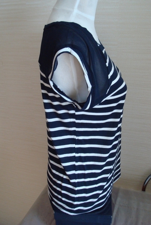 Janina Женская футболка в полоску вискоза шифон, photo number 6