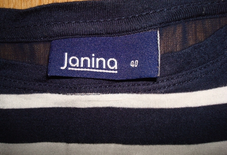 Janina Женская футболка в полоску вискоза шифон, photo number 9