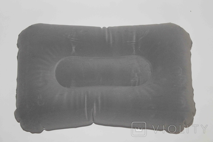 Надувная туристическая походная подушка grey (1303), фото №3
