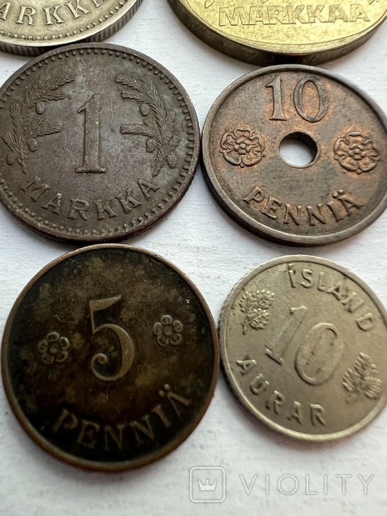 Монеты Финляндии и Исландии ( 8 шт.), фото №5