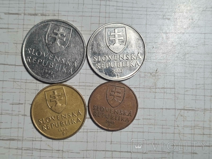 Серия монет Словакия 1993-2002, фото №2