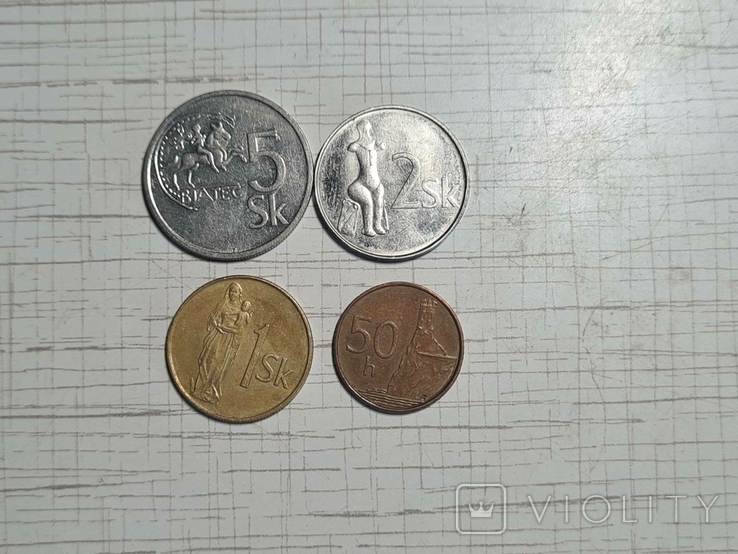 Серия монет Словакия 1993-2002, фото №3