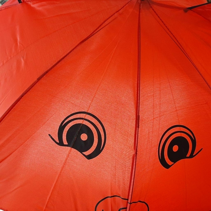 Детский зонтик с ушками (красный), фото №3