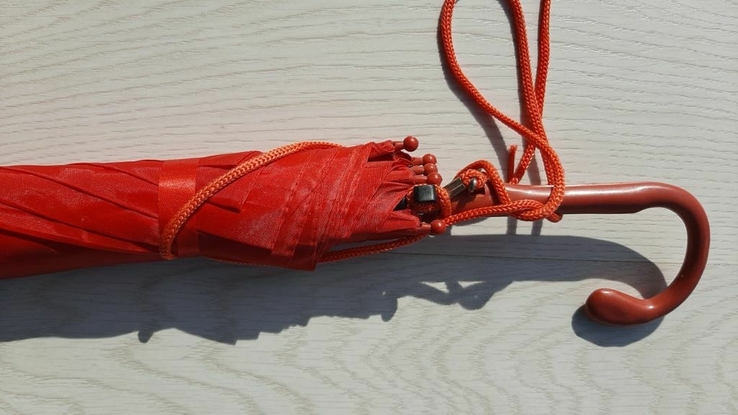 Детский зонтик с ушками (красный), фото №6