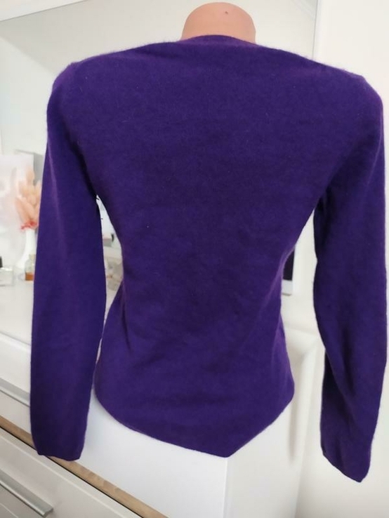 Фиолетовый кашемировый свитер пуловер s Lord Taylor, фото №3