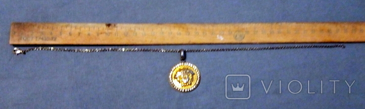 VERSACE Pendant with Stones on Chains Vintage, photo number 5