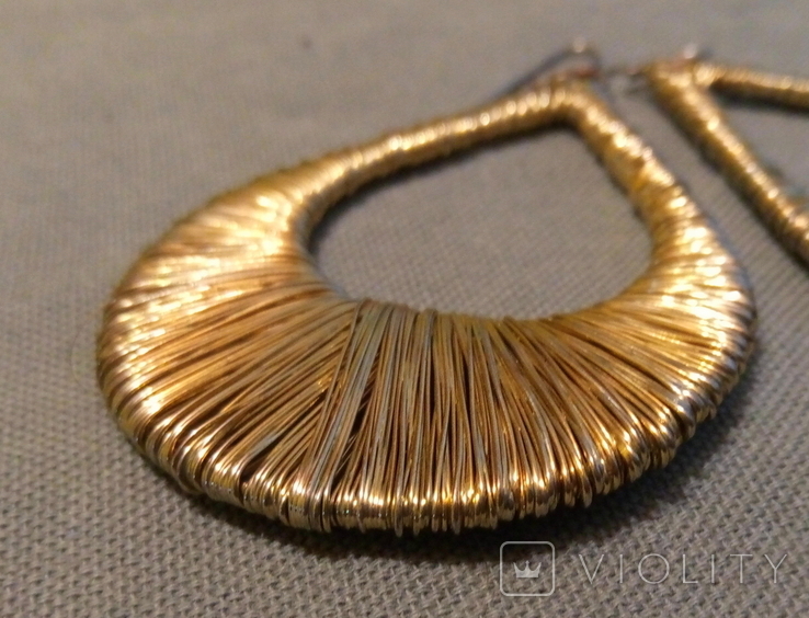 Women's brass earrings? Vintage Germany, photo number 3