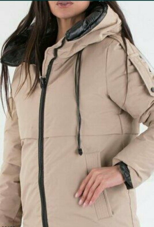  Зимняя новая женская куртка-трансформер 2в1, фото №9
