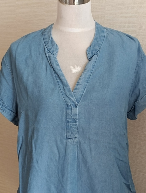 HM 100% lyocell Стильное красивое женское платье джинс EUR 36, фото №6
