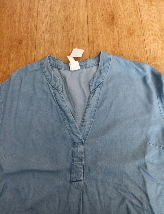 HM 100% lyocell красивое женское платье джинс EUR 36, фото №8