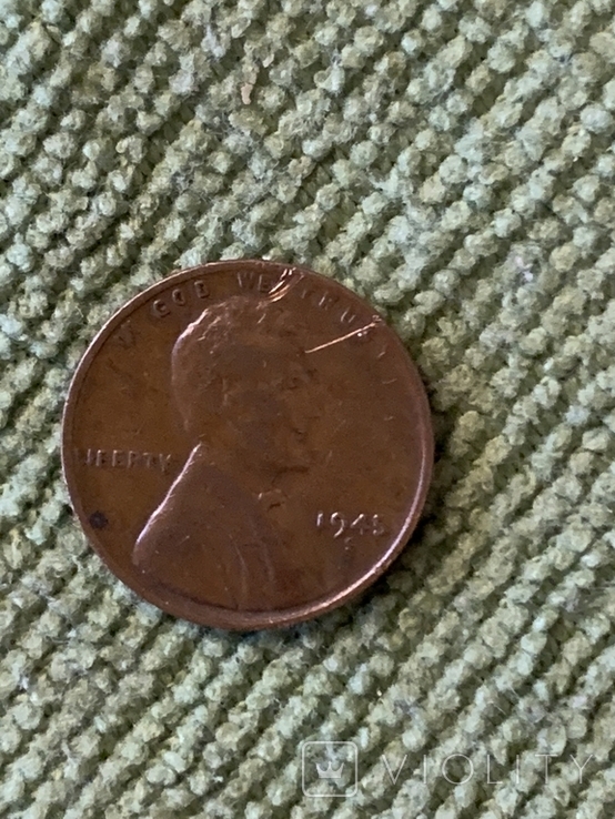 1 цент США 1945 S, фото №2