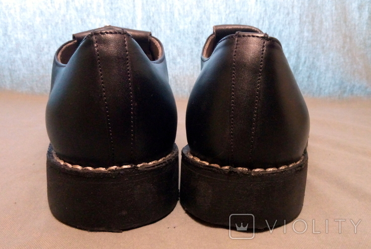 Men's Shoes in Terop Style Genuine Leather Sole Stitched Micropork Germany, photo number 4