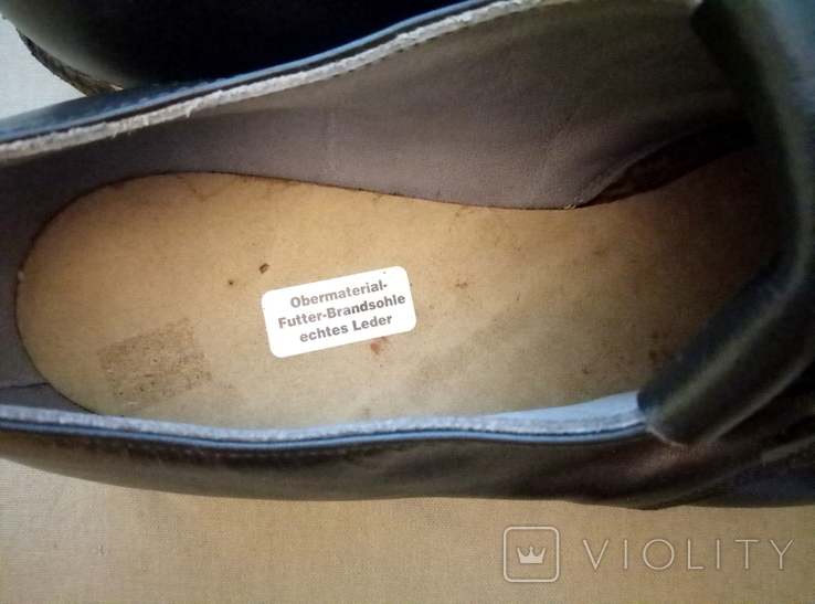Чоловіче взуття в теропському стилі Натуральна шкіра підошва прошита мікросвинина Німеччина, фото №8