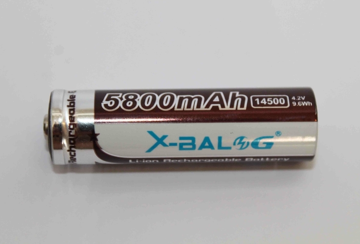 Аккумулятор 14500 X-balog 5800 mAh (1346), фото №4