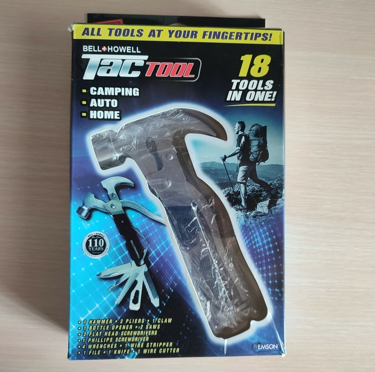 Мультитул, набор Tac Tool 18 in 1 компактный инструмент, photo number 2