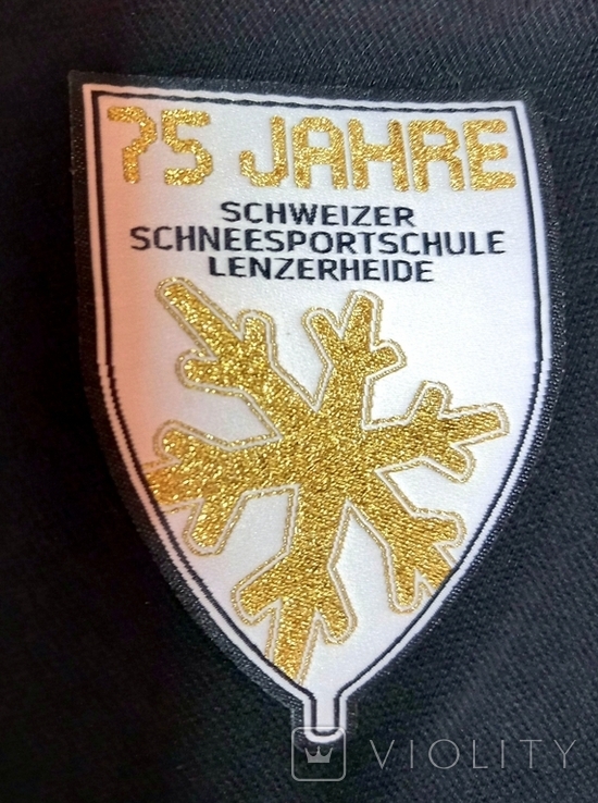 Lenzerheide Jacket Logo Швейцарська школа лиж та сноуборду вишивка Lurex, фото №4