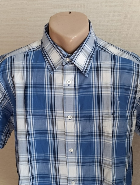 Tchibo Стильная красивая хлопковая мужская рубашка короткий рукав 41/42, photo number 4