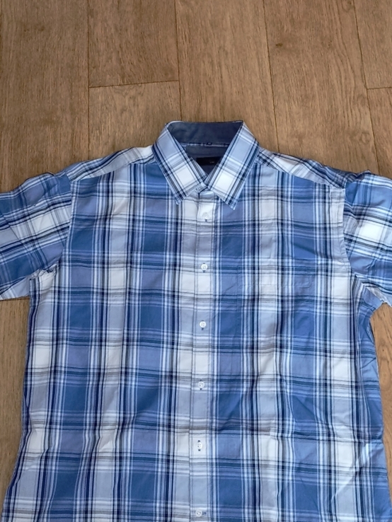 Tchibo Стильная красивая хлопковая мужская рубашка короткий рукав 41/42, фото №6