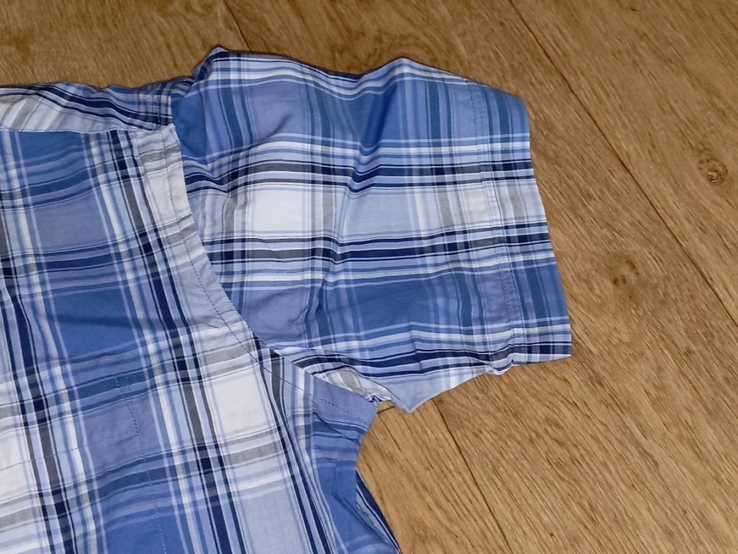 Tchibo Стильная красивая хлопковая мужская рубашка короткий рукав 41/42, photo number 7