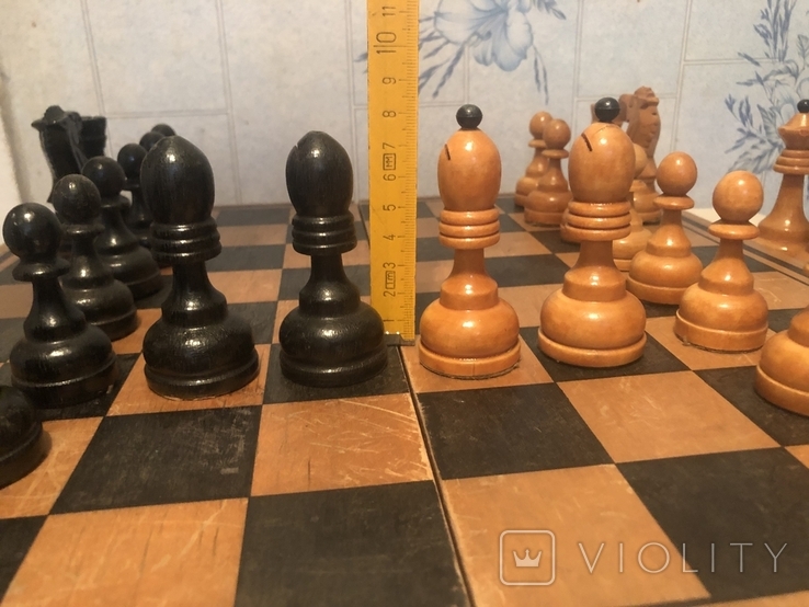 Крупные деревянные советские шахматы, photo number 7