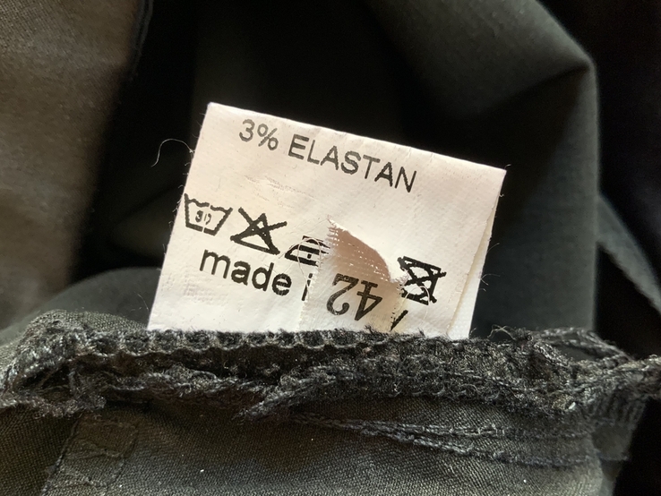 Чёрные атласные брюки Mitika, стрейч, Италия, р.42/S, фото №8
