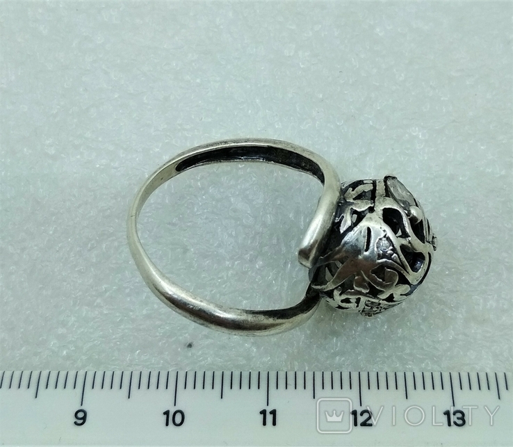 Кольцо Серебро 925 Цирконы, фото №7