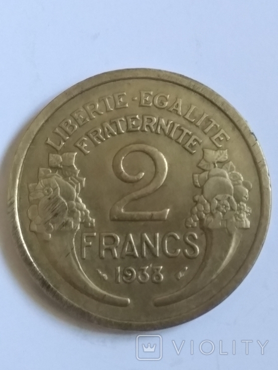 2 франка 1933 г.