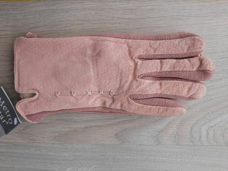 Женские демисезонные перчатки (зеленые, оранжевые, розовые), фото №4