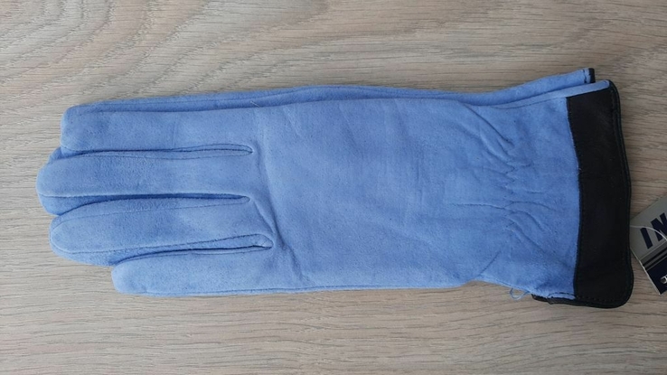 Женские демисезонные перчатки Vicini (голубые, зеленые, терракотовые), фото №8