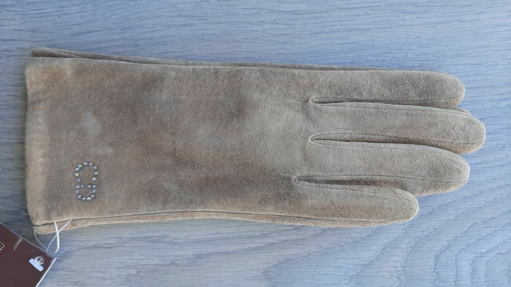Женские замшевые перчатки (черные, коричневые, бежевые), numer zdjęcia 13