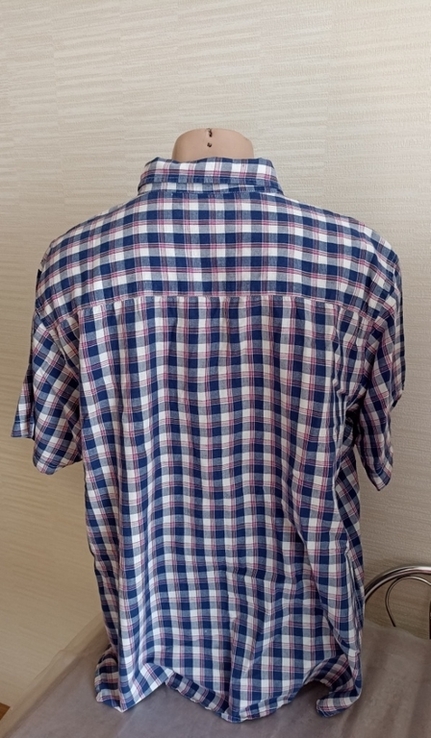 WB хлопок + лен Красивая стильная дышащая мужская рубашка Индия, numer zdjęcia 5