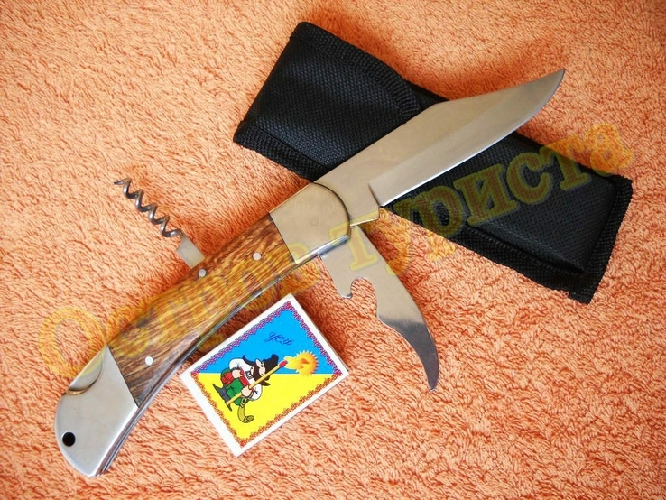 Нож складной Мичман F007 с чехлом, фото №2